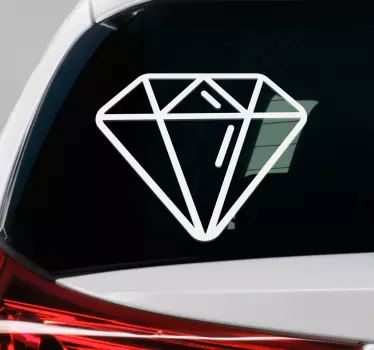Vinilo adhesivo coche diamante - TenVinilo