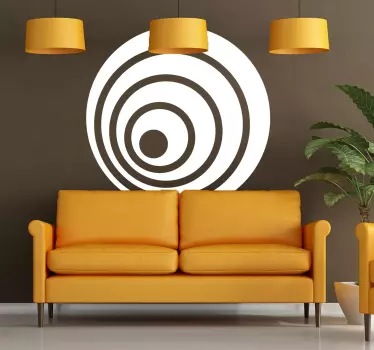 Vinilo decorativo concéntricos - TenVinilo