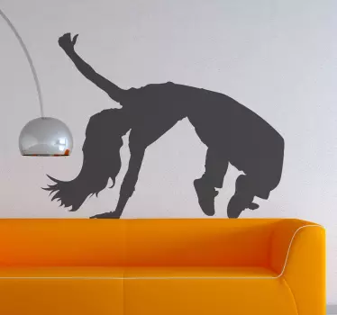 Vinilo decorativo dancing hip hop - TenVinilo