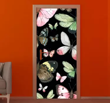 Vinilo decorativo de mariposas realistas - TenVinilo