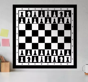 Vinilo decorativo de trablero de ajedrez - TenVinilo