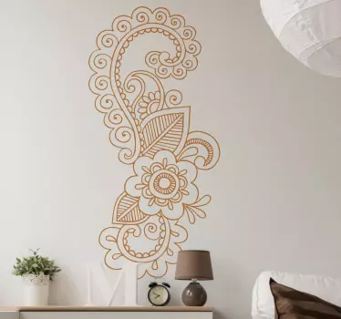Vinilo decorativo dibujo mandala flor - TenVinilo