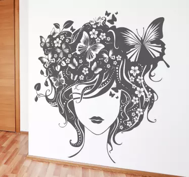 Vinilo decorativo divinidad del bosque - TenVinilo
