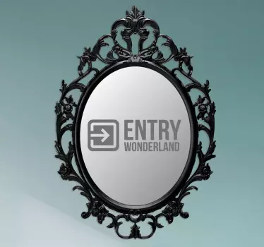 Vinilo decorativo entry Wonderland - TenVinilo