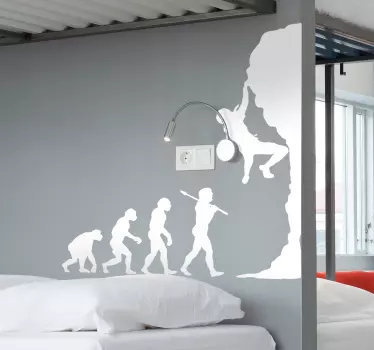 Vinilo decorativo evolución escalada - TenVinilo
