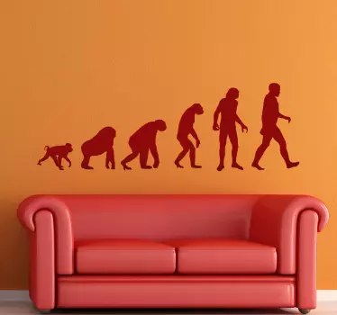 Vinilo decorativo evolución hombre - TenVinilo
