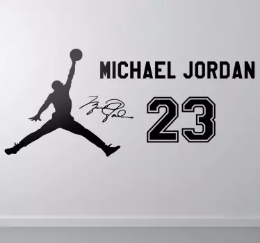 Vinilo baloncesto fans Jordan - TenVinilo