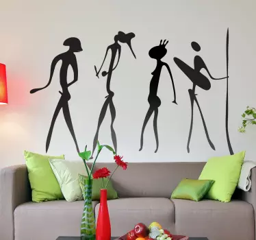 Vinilo decorativo figuras primitivas - TenVinilo