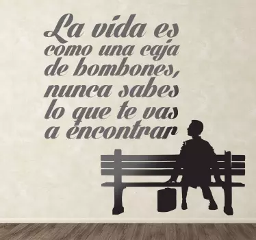 Vinilo decorativo Forrest Gump - TenVinilo