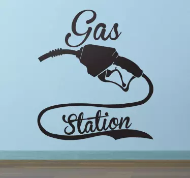 Vinilo decorativo gas station - TenVinilo