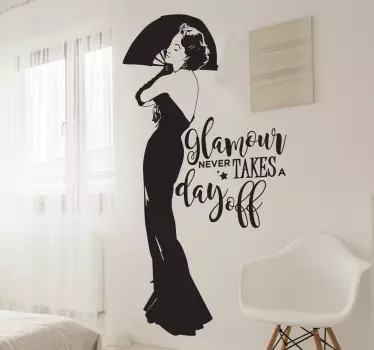 Vinilo decorativo glamour - TenVinilo
