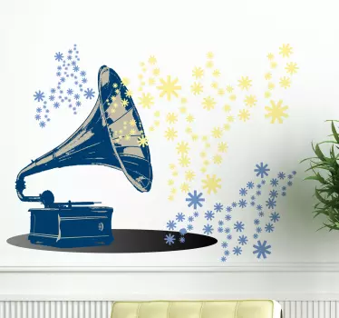 Vinilo decorativo gramola - TenVinilo