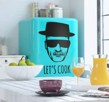 Vinilo para nevera Heisenberg let's cook - TenVinilo