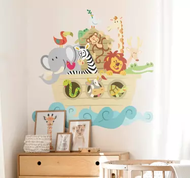Vinilo decorativo infantil Arca de Noé - TenVinilo