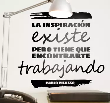 Vinilo decorativo la inspiración - TenVinilo