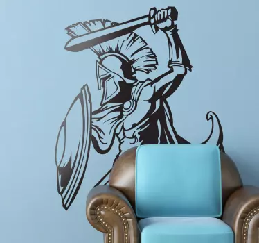 Vinilo decorativo Leonidas línea - TenVinilo