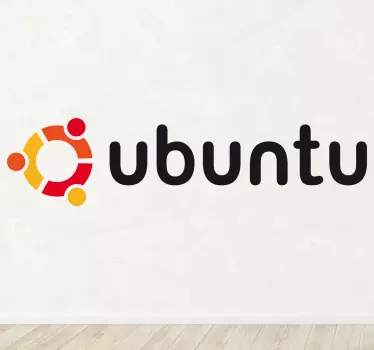 Vinilo decorativo logotipo Ubuntu - TenVinilo