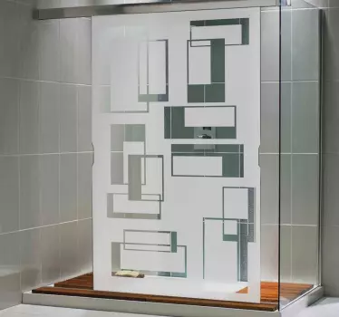 Vinilo decorativo mampara rectángulo - TenVinilo