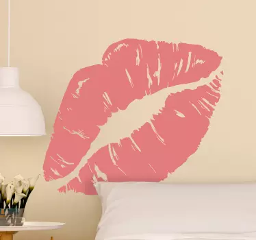 Vinilo decorativo mancha labios - TenVinilo