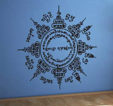 Vinilo decorativo mandala nepalí - TenVinilo