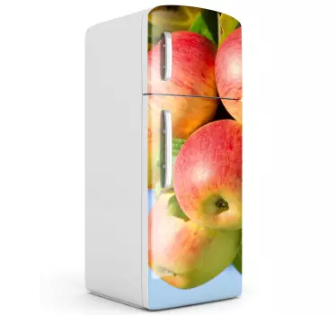 Vinilo decorativo manzanas en árbol - TenVinilo