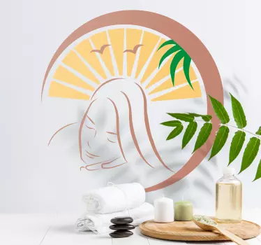 Vinilo decorativo masaje SPA - TenVinilo