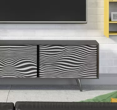 Vinilo adhesivo 3D para muebles piel cebra - TenVinilo