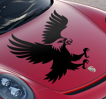 Vinilo adhesivo para auto de águila volando - TenVinilo