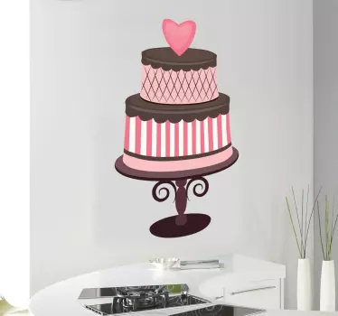 Vinilo decorativo pastel amoroso - TenVinilo