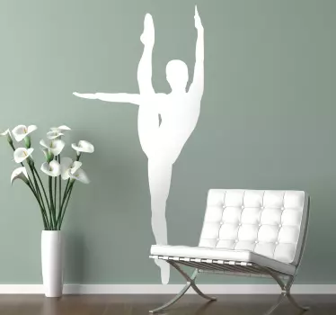 Vinilo decorativo perfil danza elástica - TenVinilo