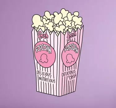 Vinilo decorativo pop corn color - TenVinilo