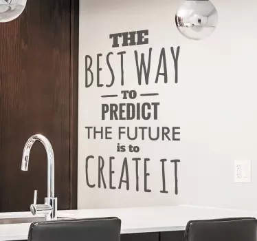 Vinilo decorativo predict future - TenVinilo