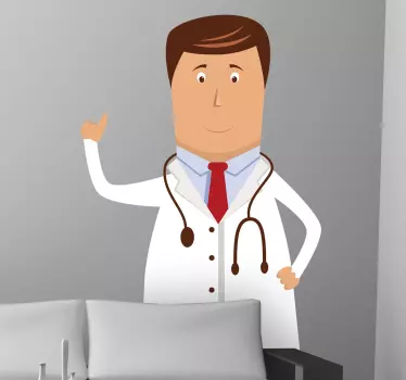 Vinilo decorativo profesión médico - TenVinilo