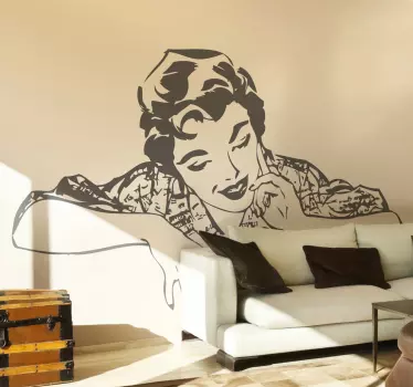 Vinilo decorativo qué hay aquí - TenVinilo