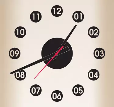 Vinilo decorativo reloj puntos - TenVinilo