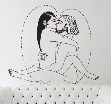 Vinilo decorativo sexo tántrico - TenVinilo