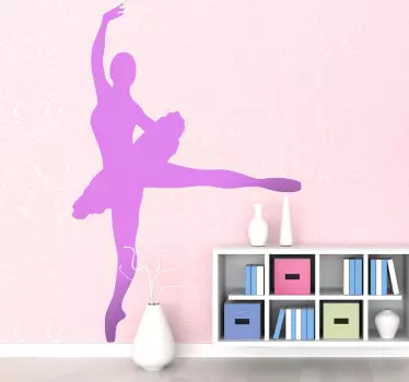 Vinilo decorativo silueta ballet - TenVinilo