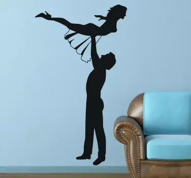 Vinilo decorativo silueta Dirty Dancing - TenVinilo