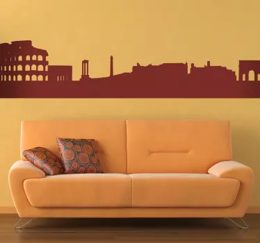 Vinilo decorativo silueta Roma - TenVinilo