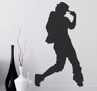 Vinilo decorativo silueta urban dance - TenVinilo