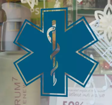 Vinilo decorativo símbolo farmacia - TenVinilo