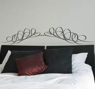 Vinilo decorativo simétrico para cabecero - TenVinilo