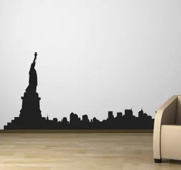 vinilo decorativo skyline New York - TenVinilo