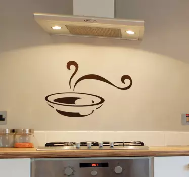 Vinilo decorativo sopa - TenVinilo