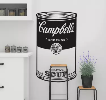 Vinilo decorativo sopa Campbells - TenVinilo