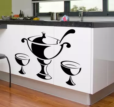 Vinilo decorativo sopera - TenVinilo