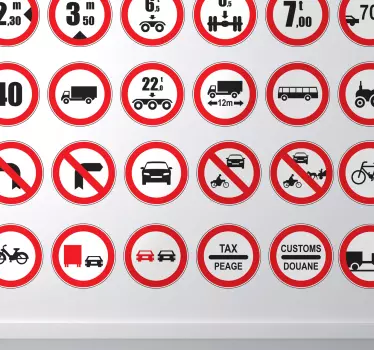 Vinilo decorativo stickers prohibición - TenVinilo