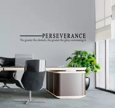 Vinilo decorativo superación personal Perserverancia - TenVinilo