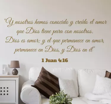 Vinilo decorativo texto bíblico - TenVinilo