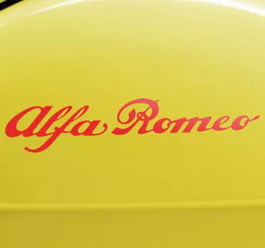 Vinilo decorativo tipogafía Alfa Romeo - TenVinilo
